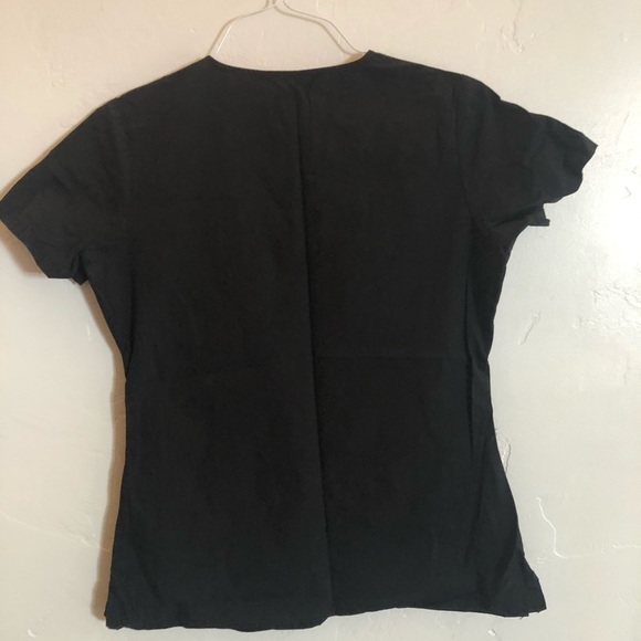 Code Happy Black scrub Top Small - Picture 4 of 4